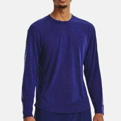 Under Armour LONG-SLEEVES UA ANYWHERE LONGSLEEVE - Bluzka Z Długim Rękawem - Sonar Blue