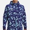 Under Armour LONG SLEEVE ACCELERATE - Bluza Z Kapturem - Sonar Blue