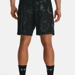 Under Armour JOURNEY TERRY - Krótkie Spodenki Sportowe - Black -Under Armour shop f4a246f610834d4c9227f284226f2add