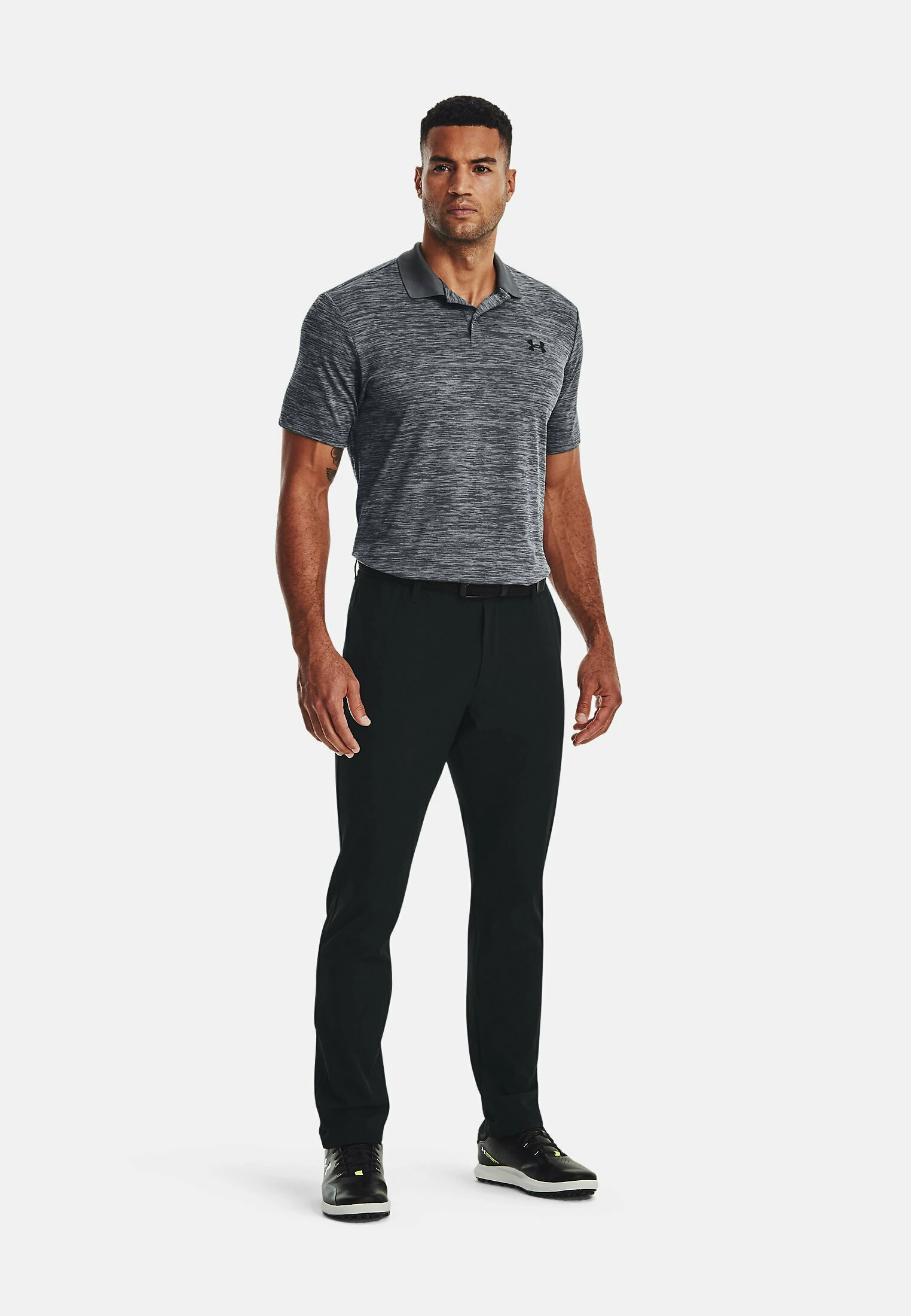 Under Armour SHORT-SLEEVE UA PERFORMANCE 3.0 - Koszulka Polo - Pitch Gray 2 Under Armour SHORT-SLEEVE UA PERFORMANCE 3.0 - Koszulka Polo - Pitch Gray - obrazek 2