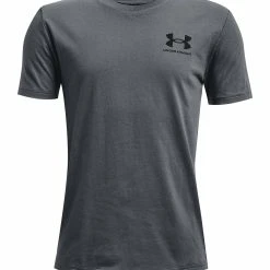 Under Armour SPORTSTYLE LEFT CHEST SS - Koszulka Sportowa - Pitch Gray