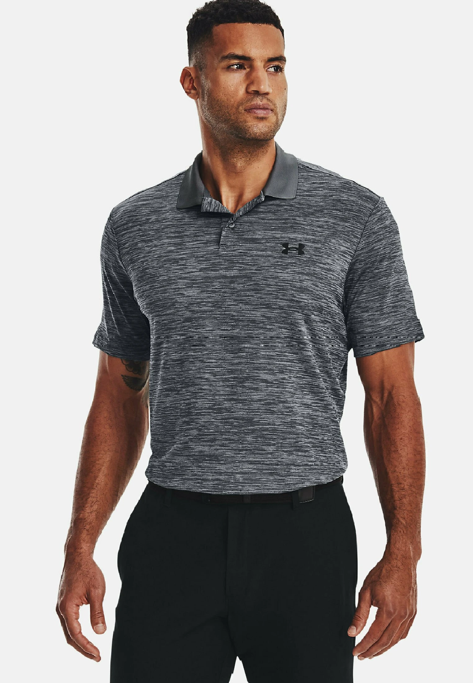 Under Armour SHORT-SLEEVE UA PERFORMANCE 3.0 - Koszulka Polo - Pitch Gray 1 Under Armour SHORT-SLEEVE UA PERFORMANCE 3.0 - Koszulka Polo - Pitch Gray