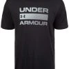 Under Armour TEAM ISSUE WORDMARK SS - T-shirt Z Nadrukiem - Black