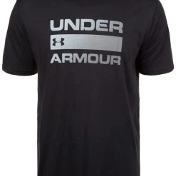Under Armour TEAM ISSUE WORDMARK SS - T-shirt Z Nadrukiem - Black