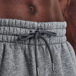 Under Armour ESSENTIAL - Spodnie Treningowe - Pitch Gray Medium Heather / / White -Under Armour shop fa5e68906c1d4349baa86ee01cb630e7