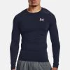 Under Armour HEATGEAR ARMOUR - Bluzka Z Długim Rękawem - Midnight Navy