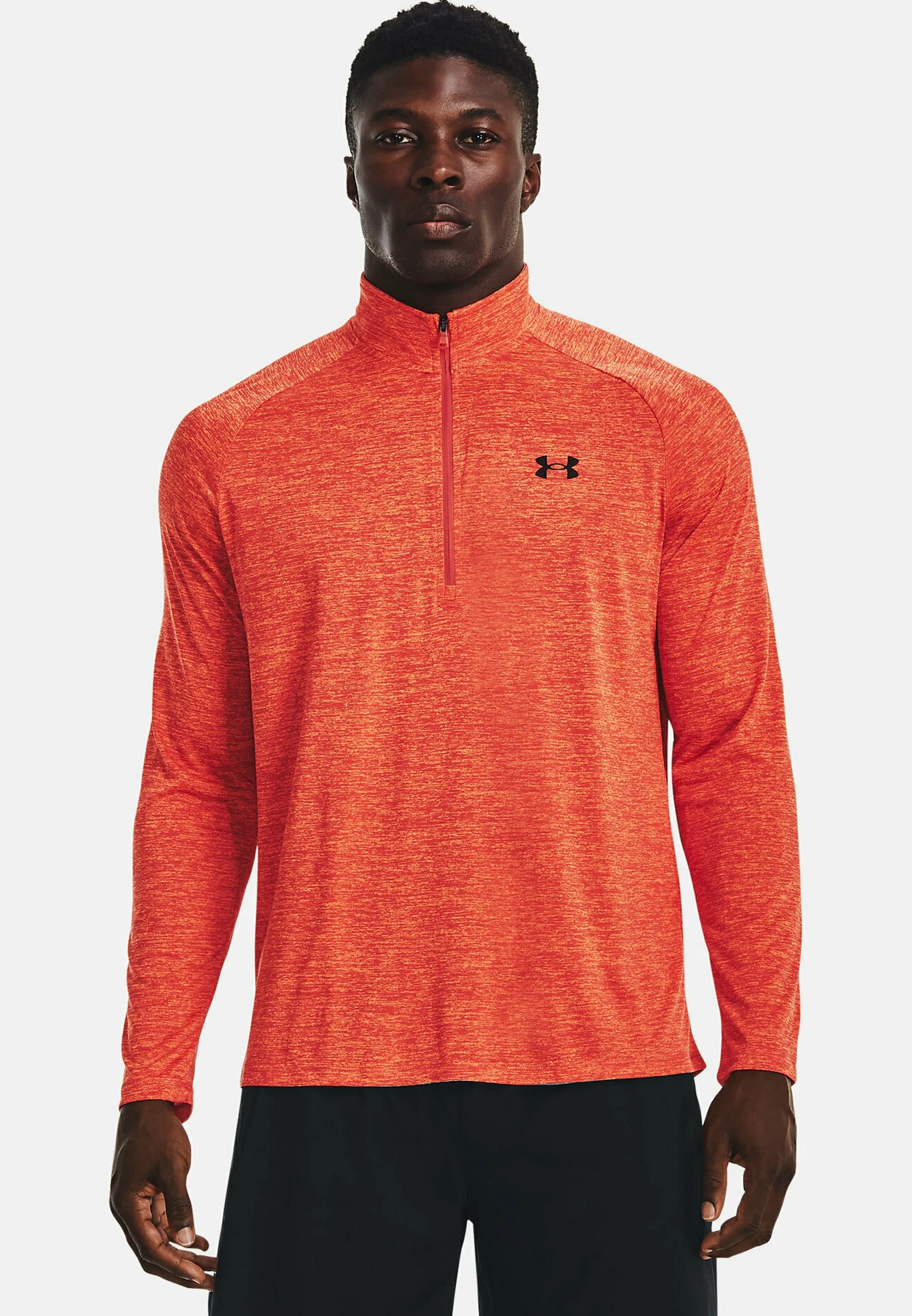 Under Armour TECH ZIP - Bluzka Z Długim Rękawem - After Burn 1 Under Armour TECH ZIP - Bluzka Z Długim Rękawem - After Burn