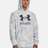 Under Armour UA RIVAL TERRY NOVELTY HD - Bluza Z Kapturem - White